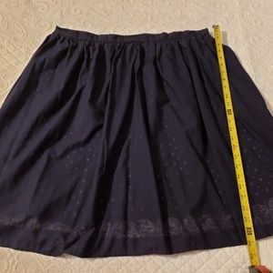 Navy A line skirt